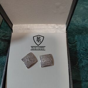 Silver Square earings